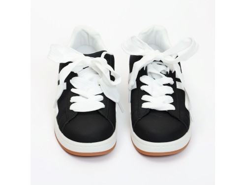 Sneakers in simil pelle bicolore