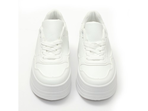 Sneakers in simil pelle platform