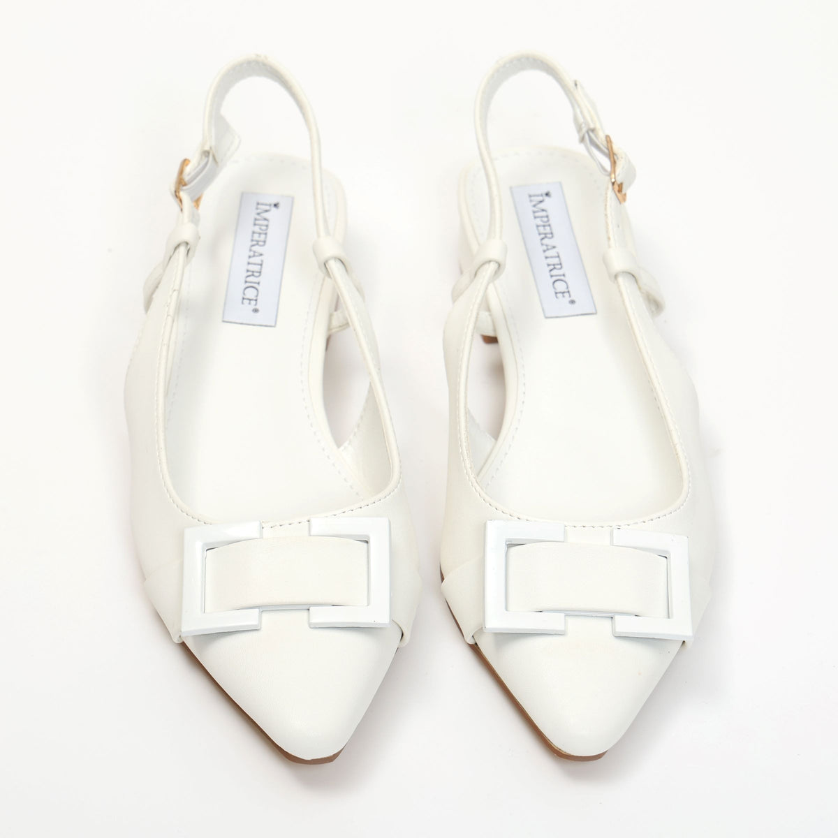 Ballerine slingback in simil pelle con dettaglio sulla punta- Art.BK015