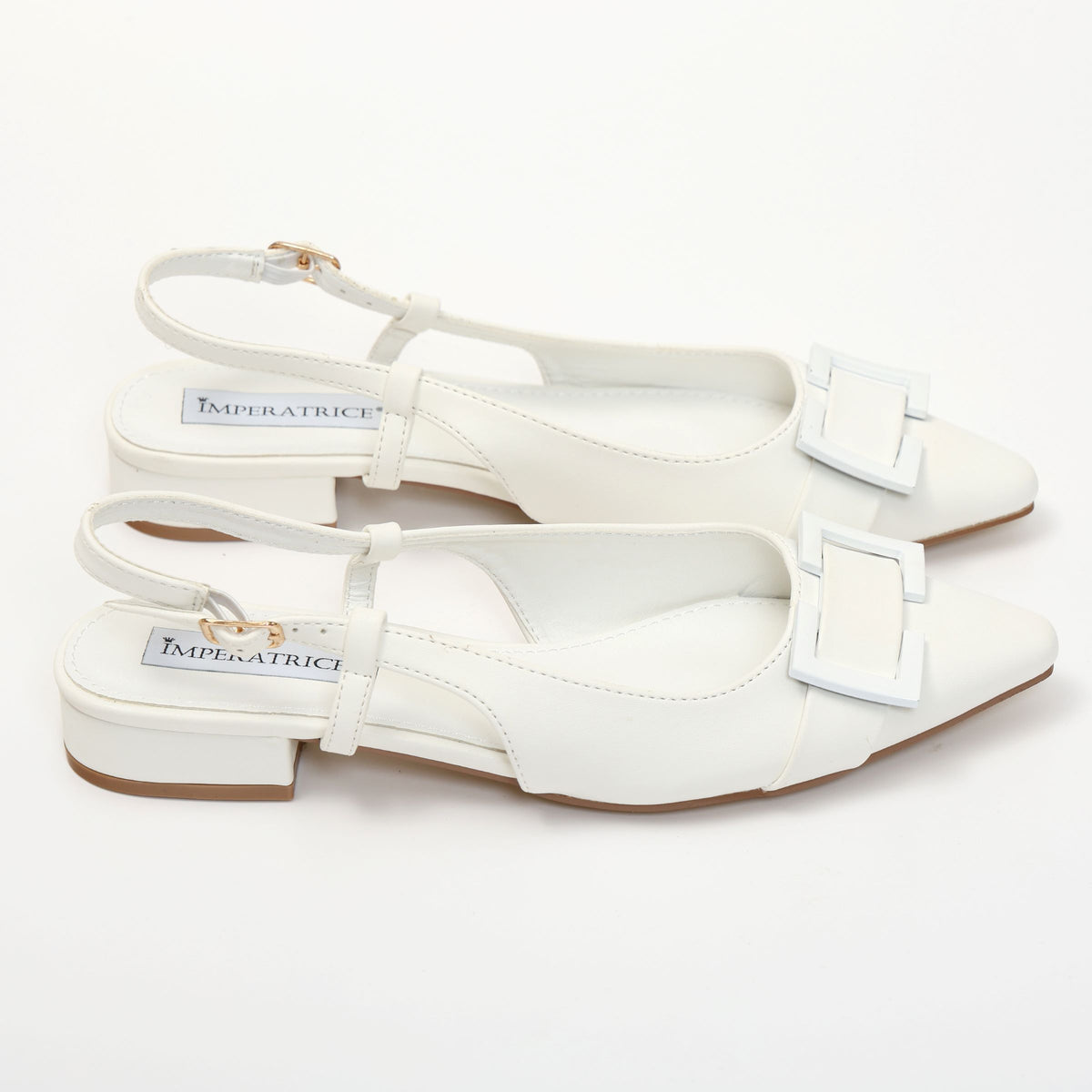 Ballerine slingback in simil pelle con dettaglio sulla punta- Art.BK015