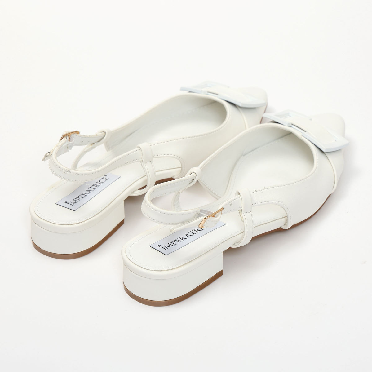 Ballerine slingback in simil pelle con dettaglio sulla punta- Art.BK015