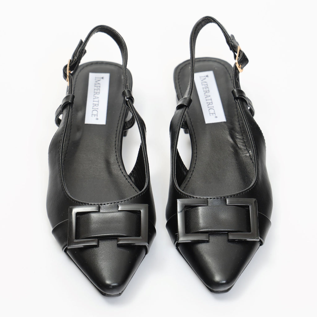 Ballerine slingback in simil pelle con dettaglio sulla punta- Art.BK015