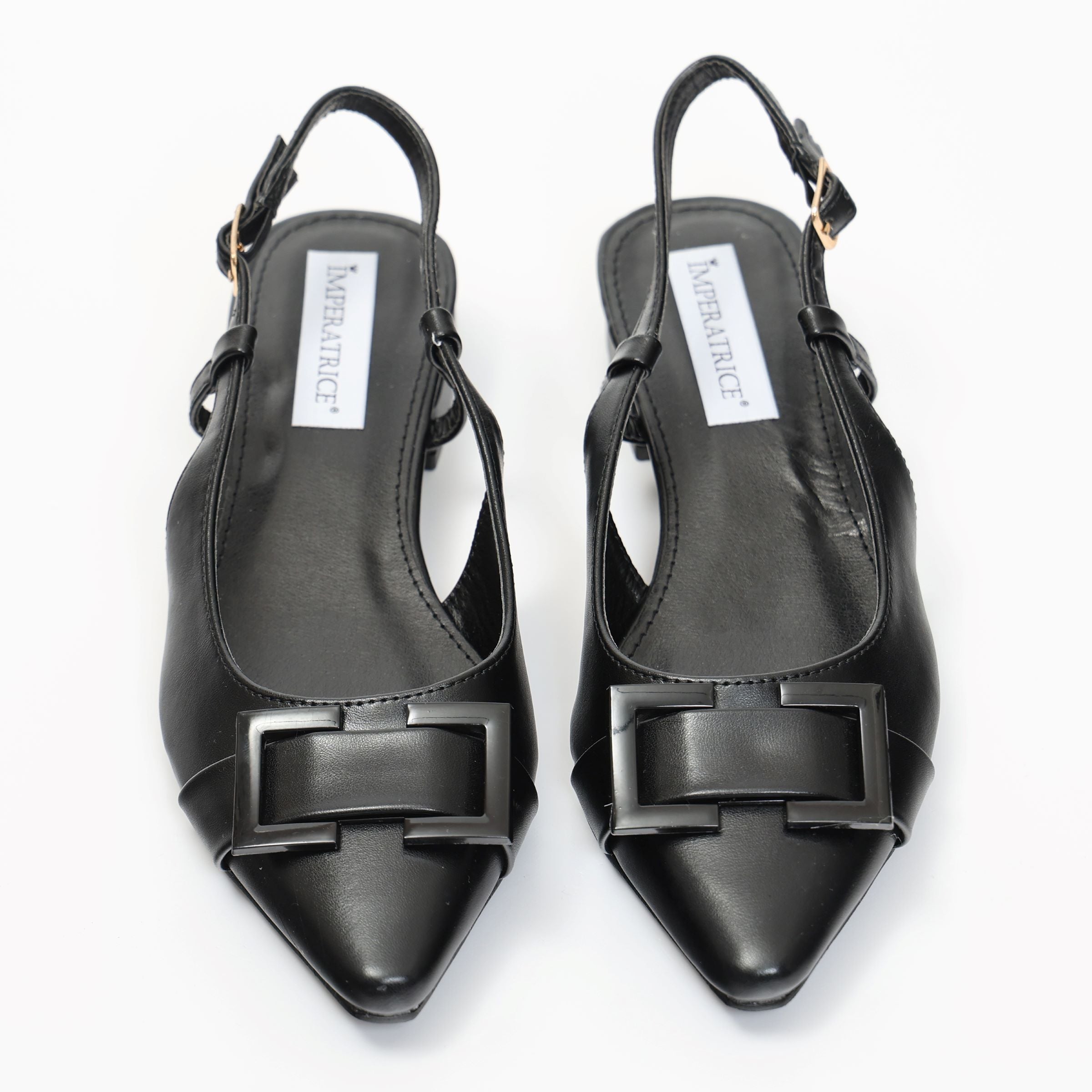 Ballerine slingback in simil pelle con dettaglio sulla punta- Art.BK015
