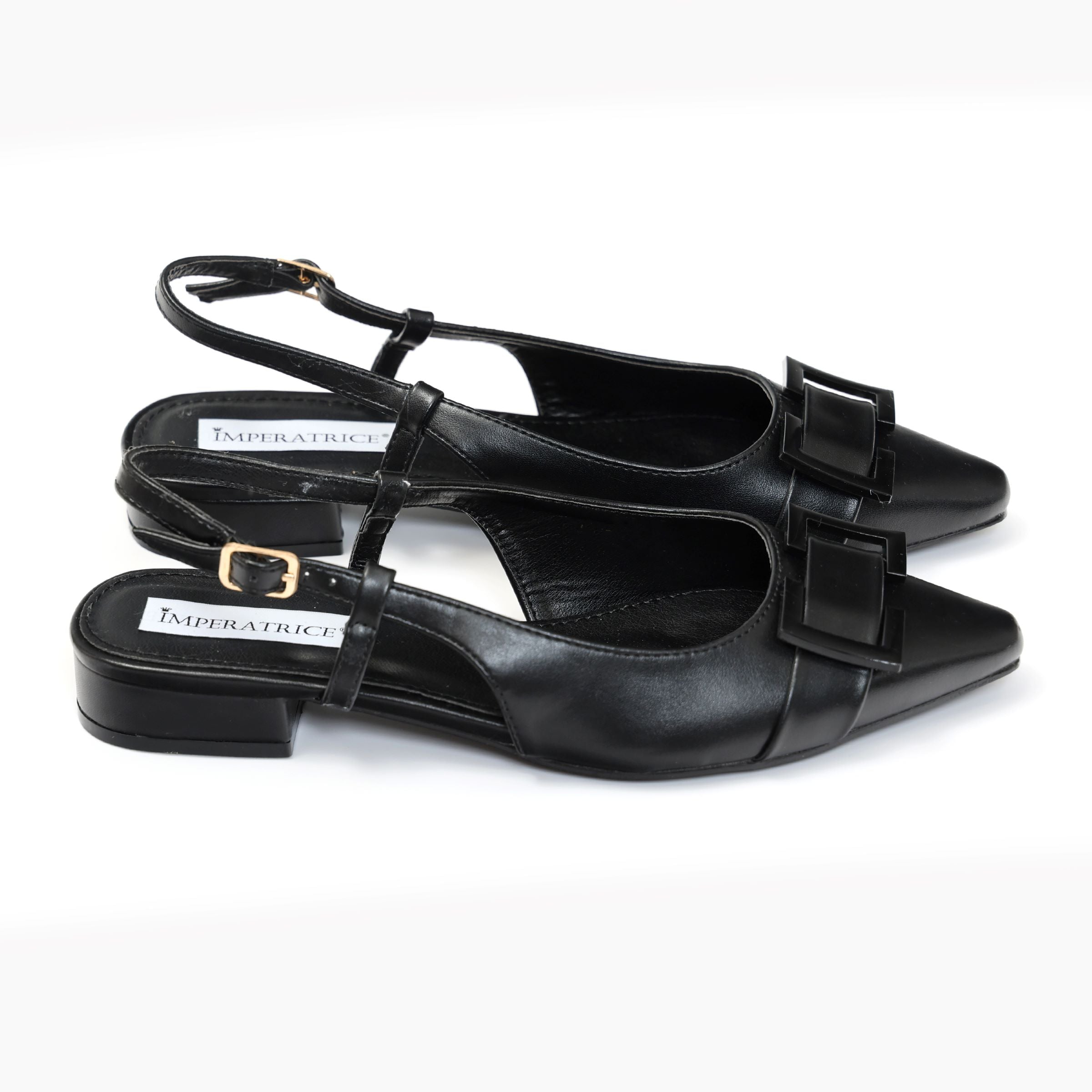 Ballerine slingback in simil pelle con dettaglio sulla punta- Art.BK015