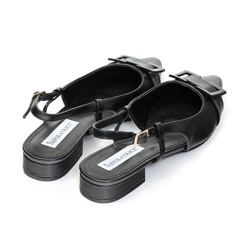 Ballerine slingback in simil pelle con dettaglio sulla punta- Art.BK015