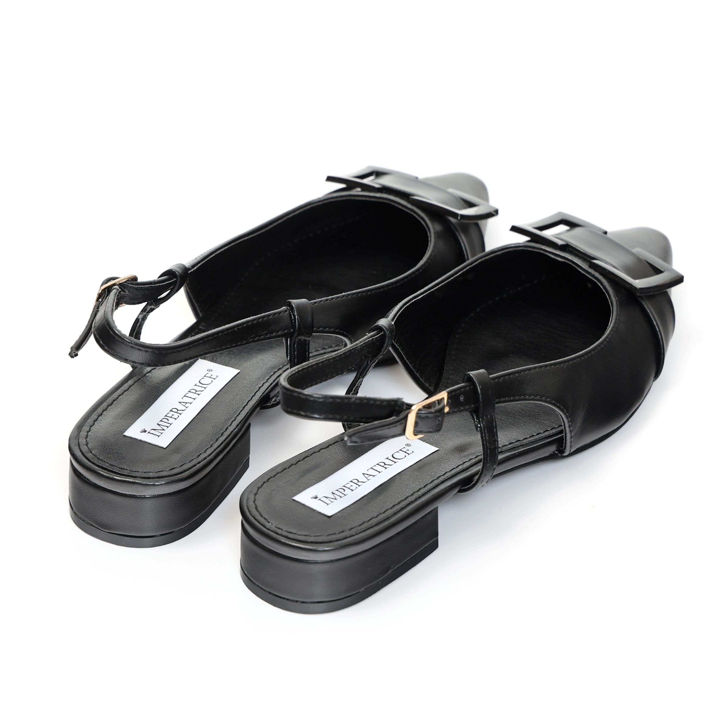 Ballerine slingback in simil pelle con dettaglio sulla punta- Art.BK015