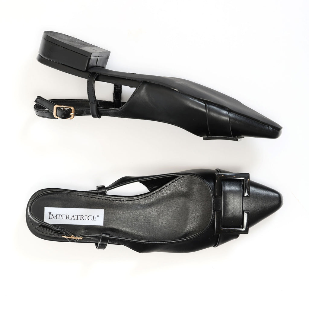 Ballerine slingback in simil pelle con dettaglio sulla punta- Art.BK015