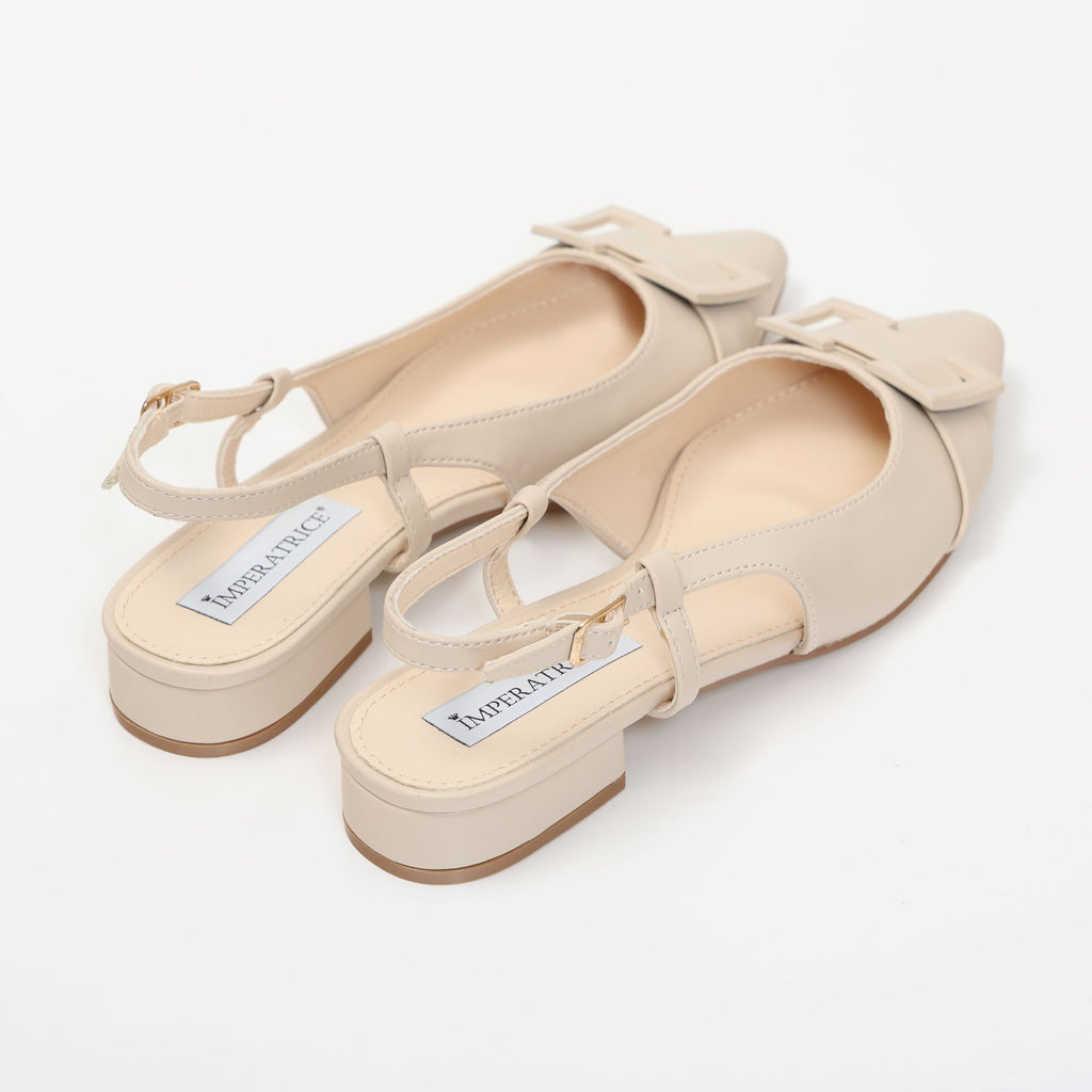 Ballerine slingback in simil pelle con dettaglio sulla punta- Art.BK015