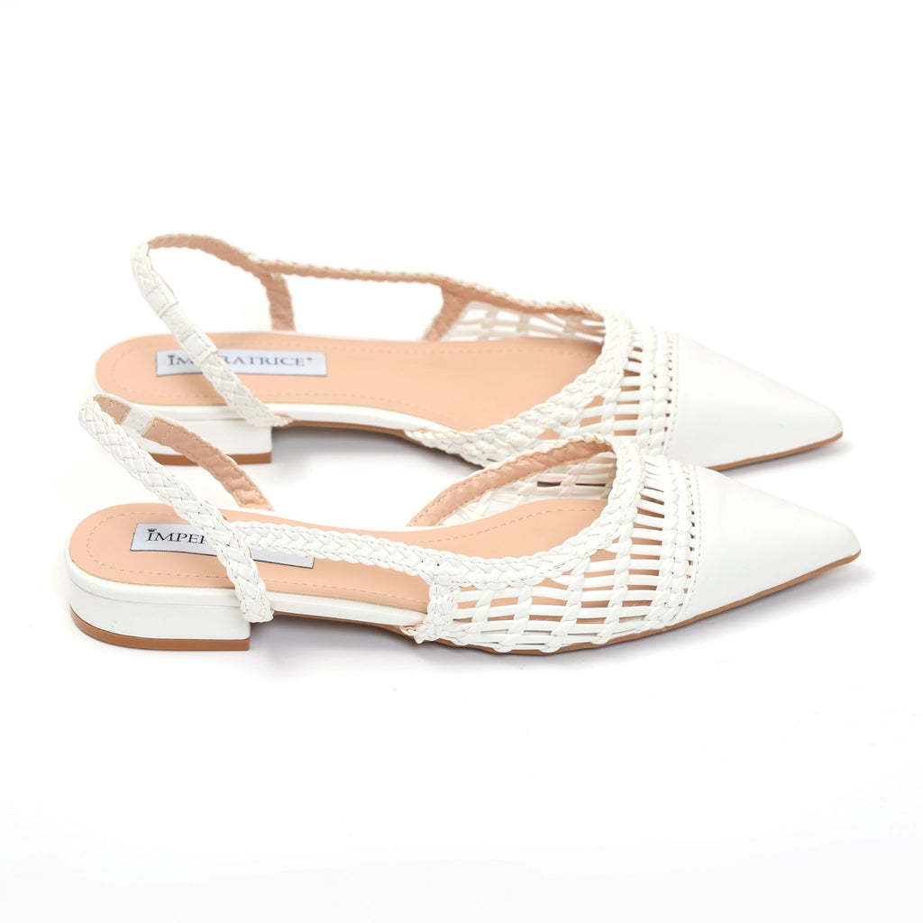 Ballerine in simil pelle con intreccio- Art.BK501
