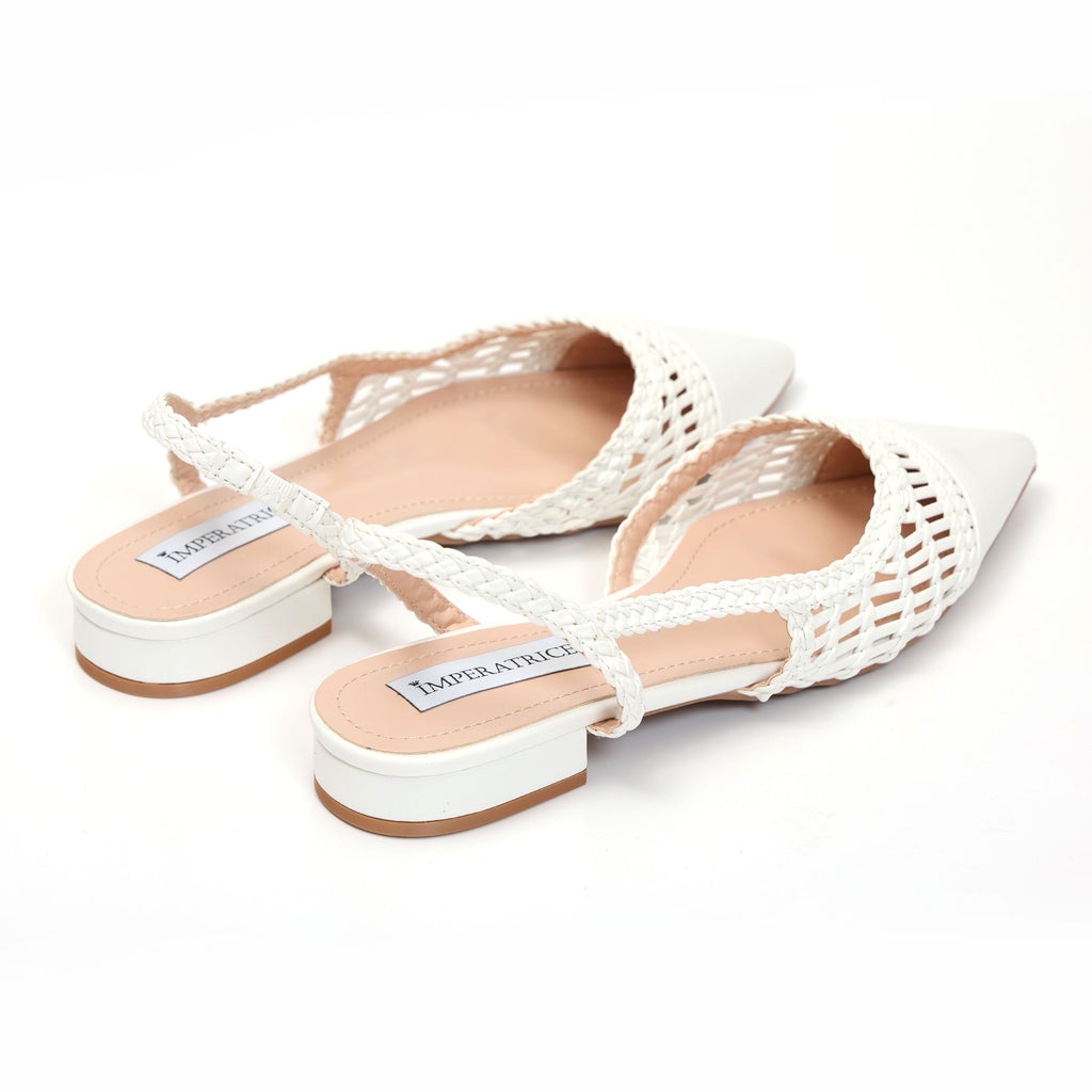 Ballerine in simil pelle con intreccio- Art.BK501