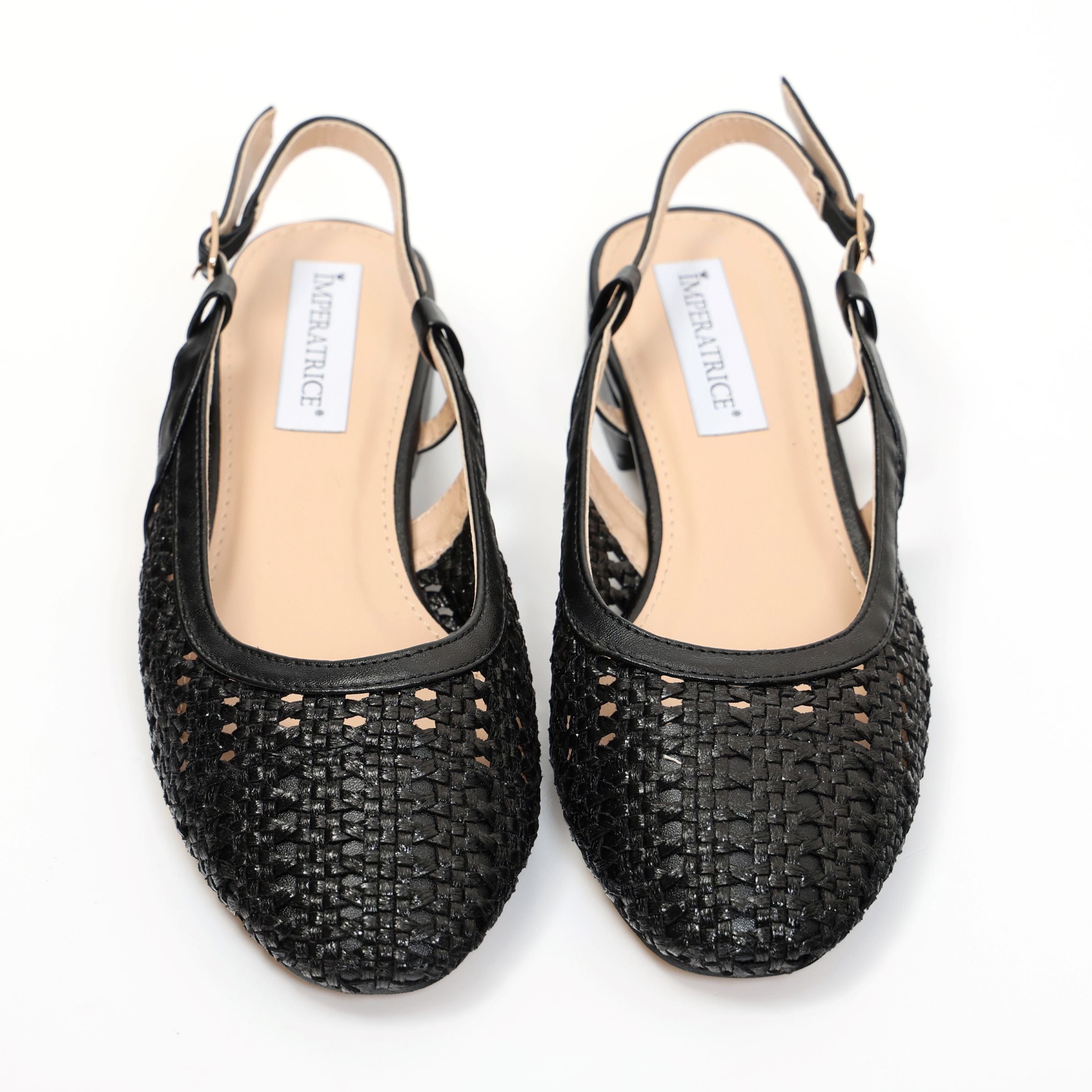 Ballerine slingback in simil pelle con tomaia bucherellata- Art.BK013