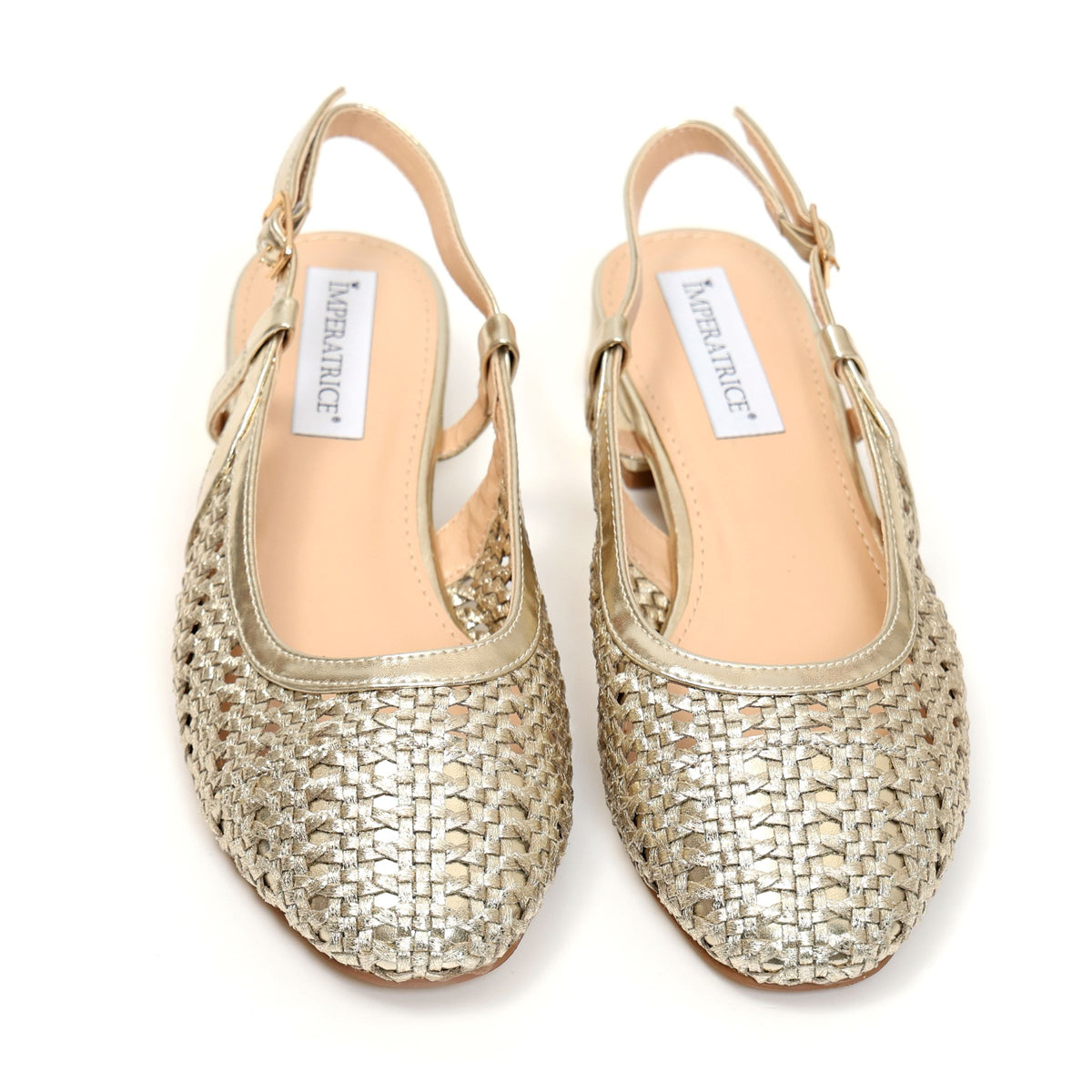 Ballerine slingback in simil pelle con tomaia bucherellata- Art.BK013