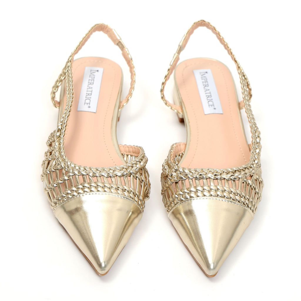 Ballerine in simil pelle con intreccio- Art.BK501