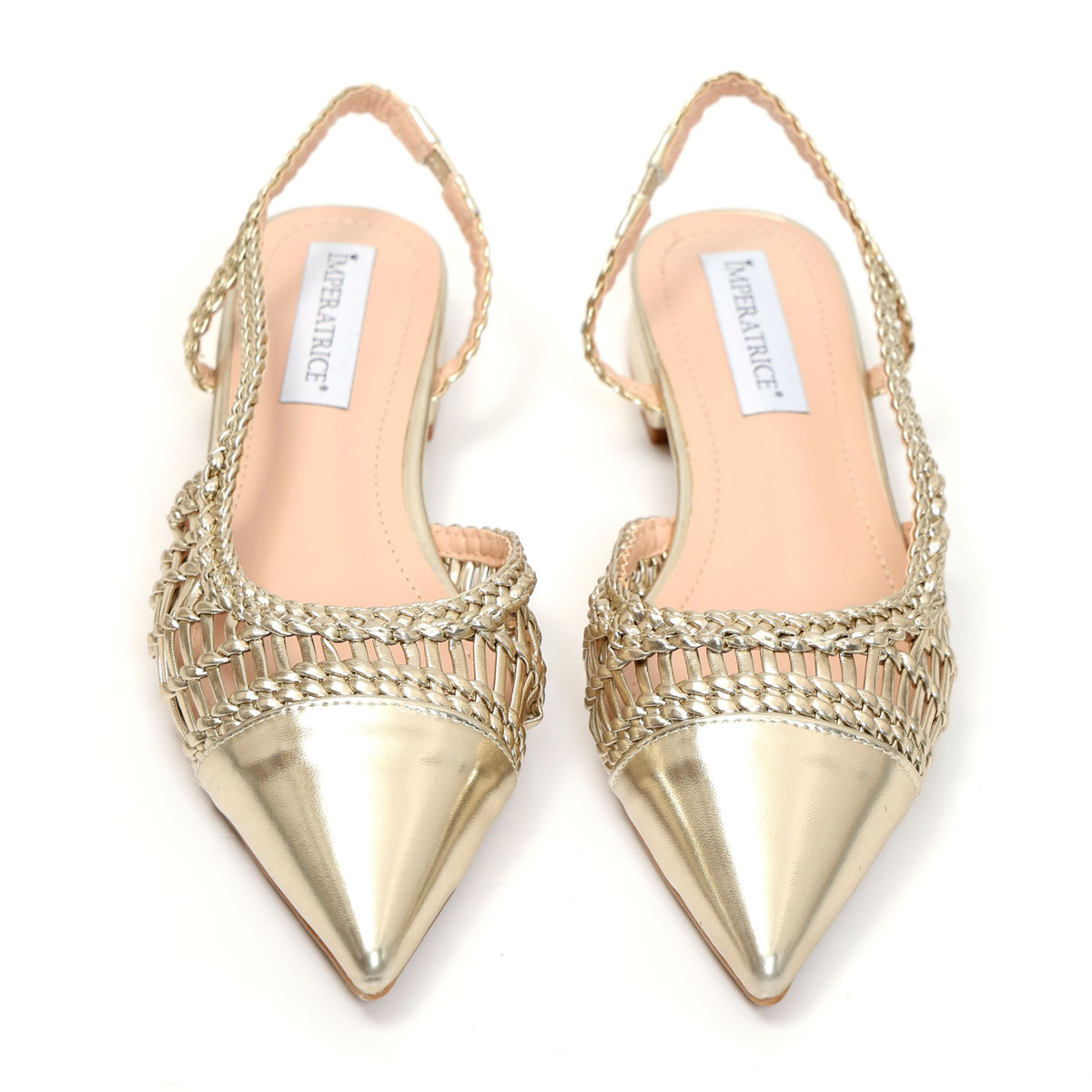 Ballerine in simil pelle con intreccio- Art.BK501