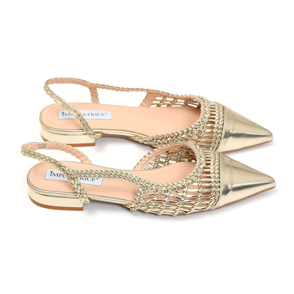 Ballerine in simil pelle con intreccio- Art.BK501