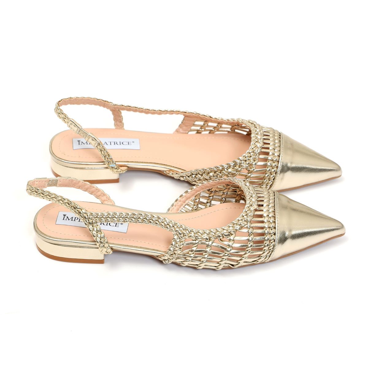 Ballerine in simil pelle con intreccio- Art.BK501