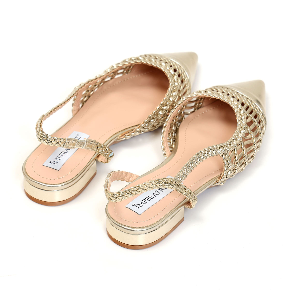 Ballerine in simil pelle con intreccio- Art.BK501