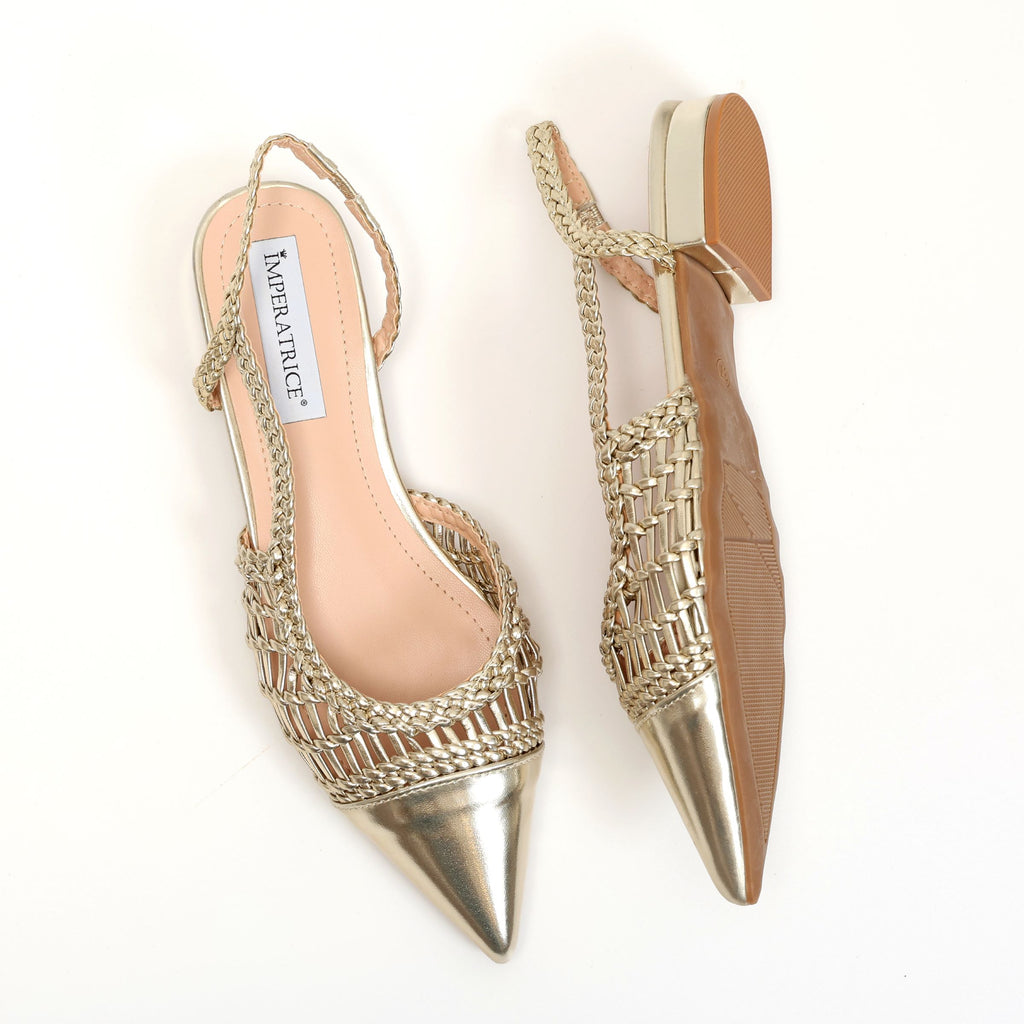 Ballerine in simil pelle con intreccio- Art.BK501
