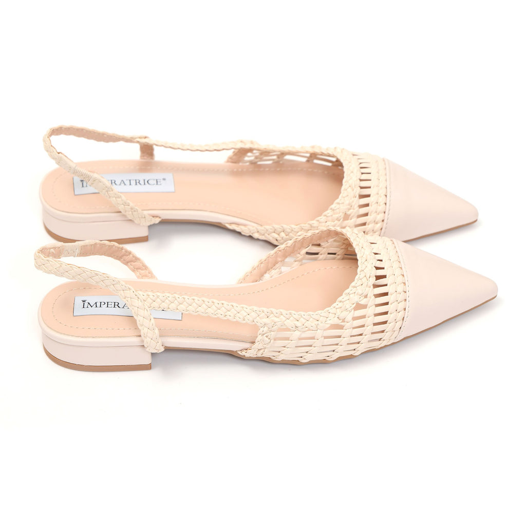 Ballerine in simil pelle con intreccio- Art.BK501