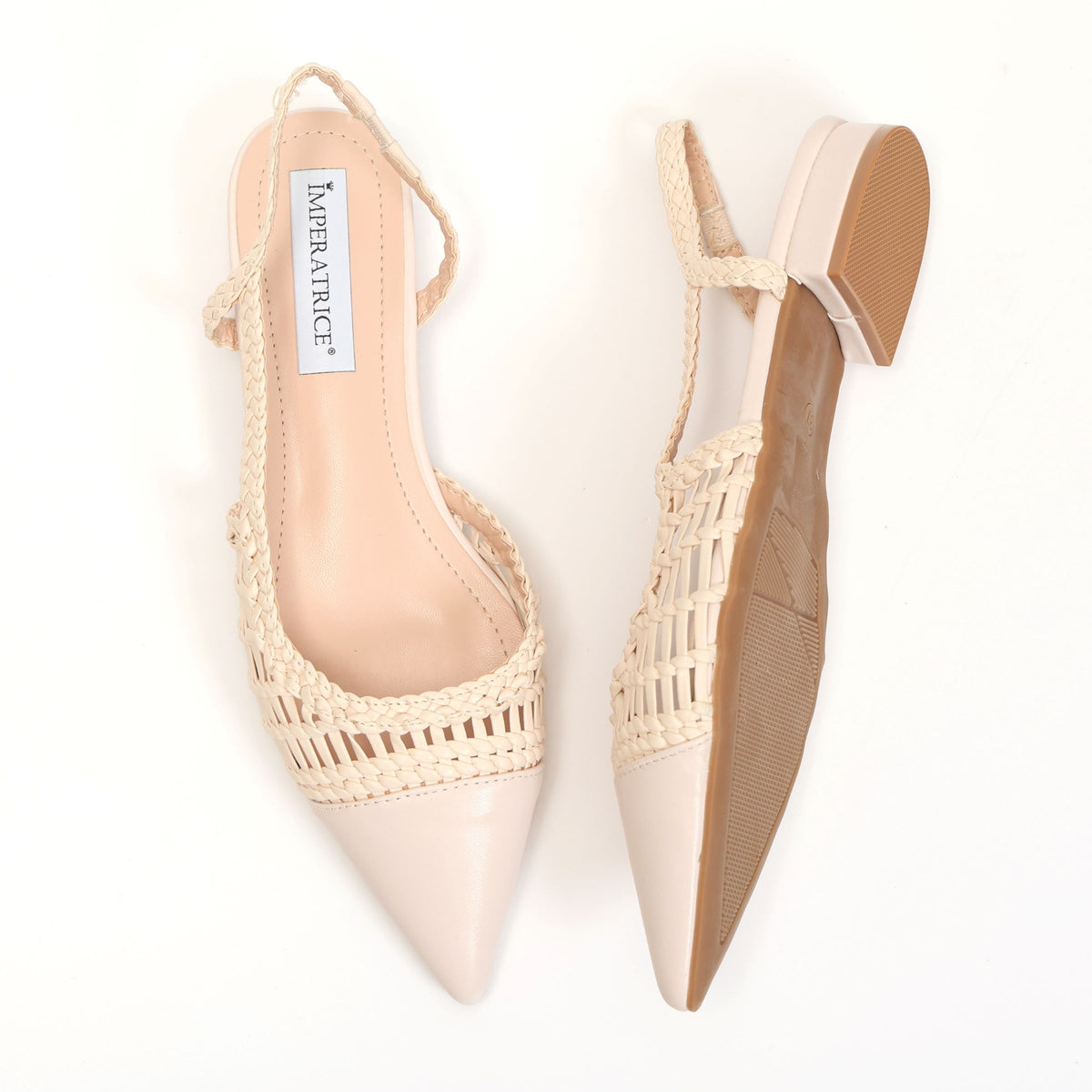 Ballerine in simil pelle con intreccio- Art.BK501