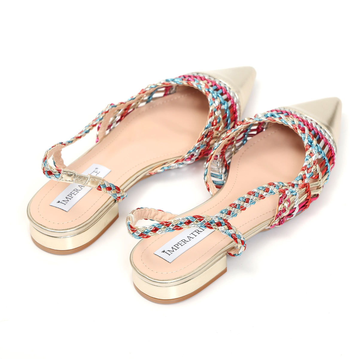 Ballerine in simil pelle con intreccio- Art.BK501