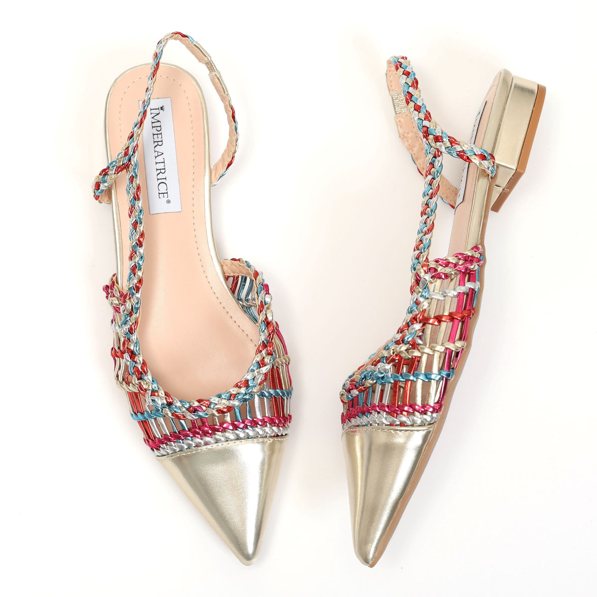 Ballerine in simil pelle con intreccio- Art.BK501