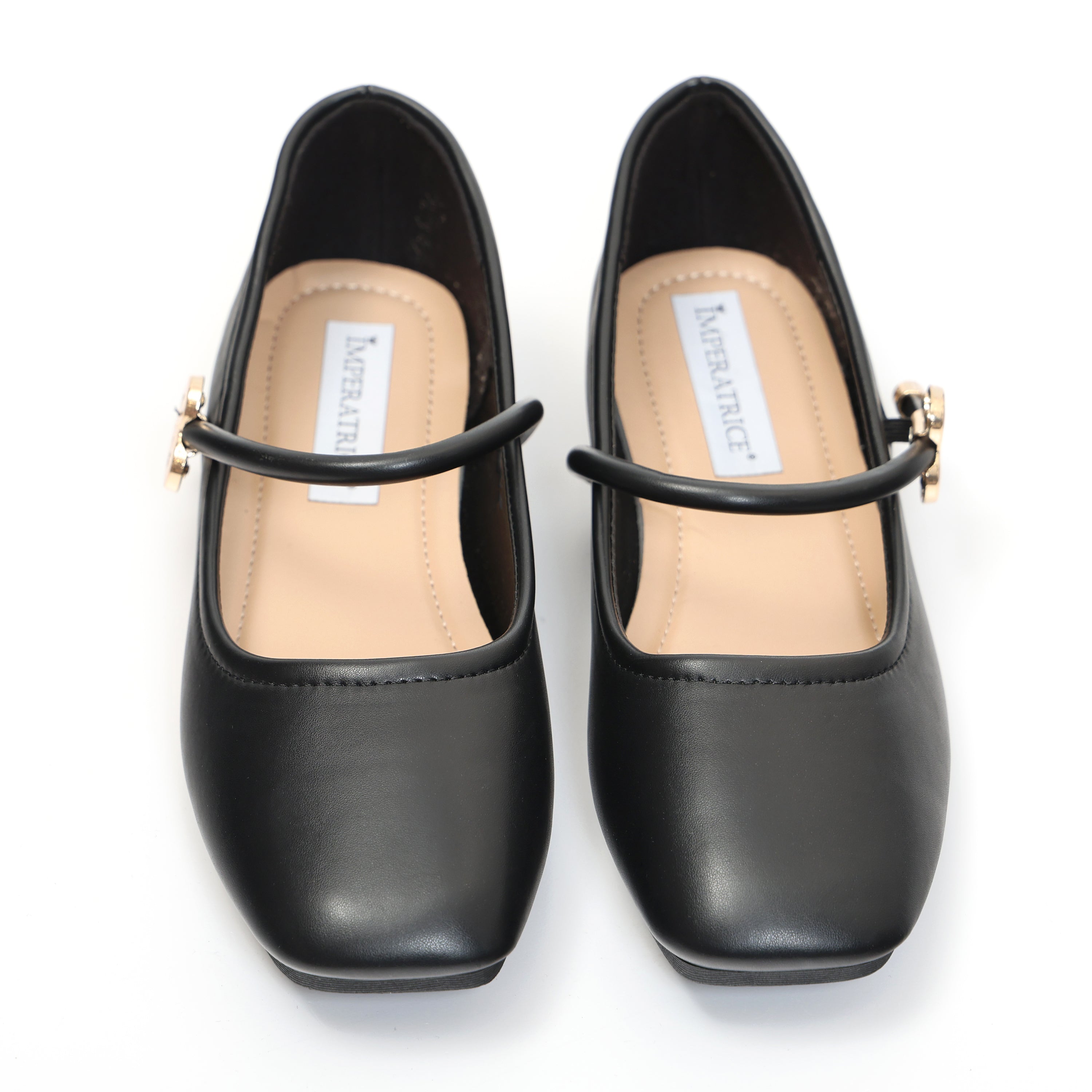Ballerine in simil pelle con punta quadrata- Art.QQ25