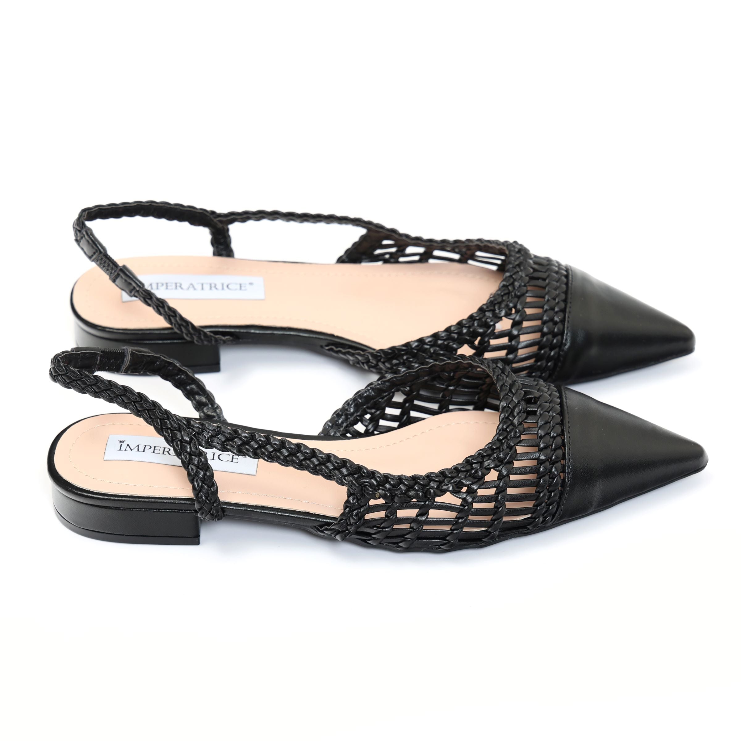 Ballerine in simil pelle con intreccio- Art.BK501
