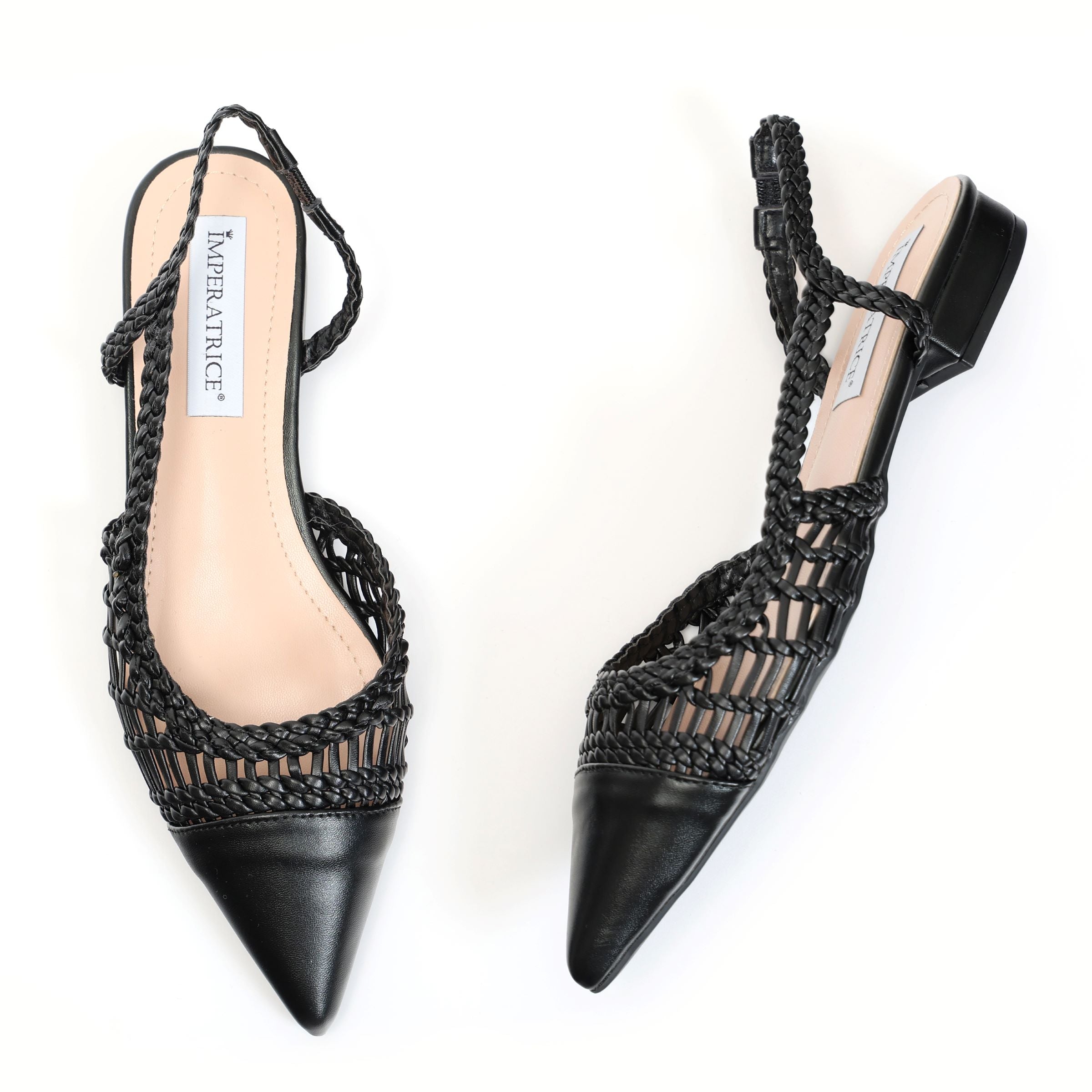 Ballerine in simil pelle con intreccio- Art.BK501
