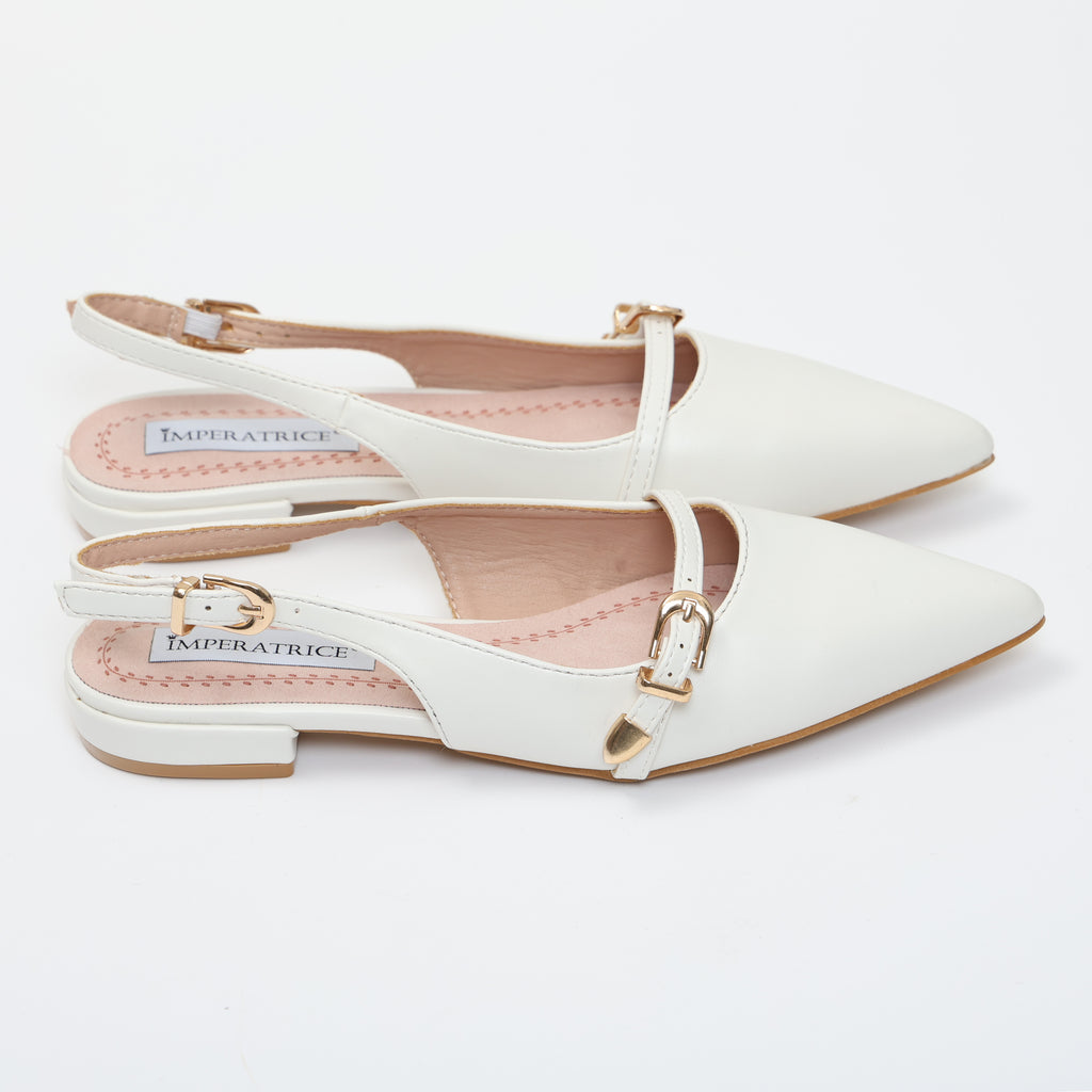 Ballerine sligback in simil pelle con dettaglio cinturino- Art.OK80