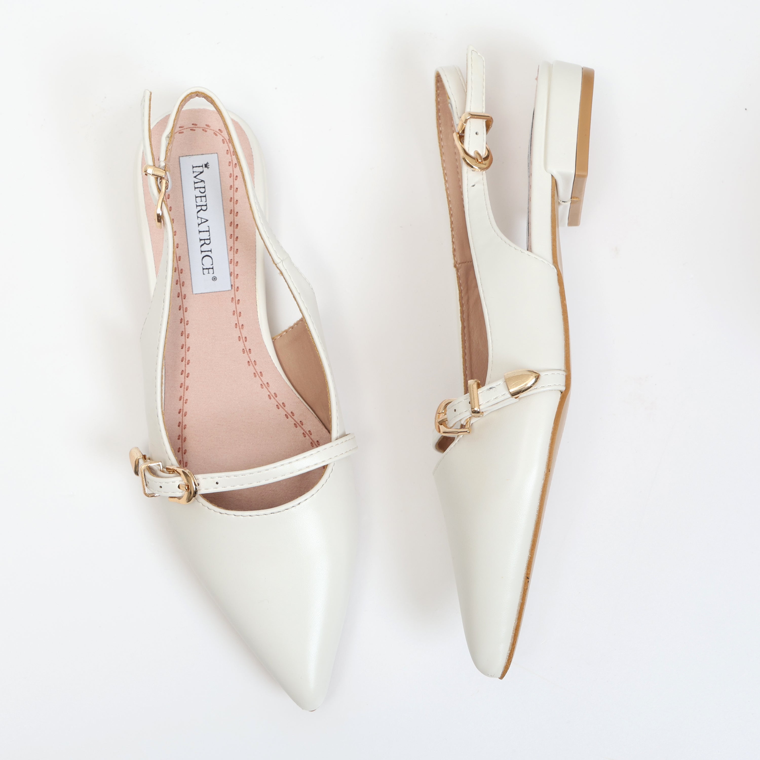 Ballerine sligback in simil pelle con dettaglio cinturino- Art.OK80