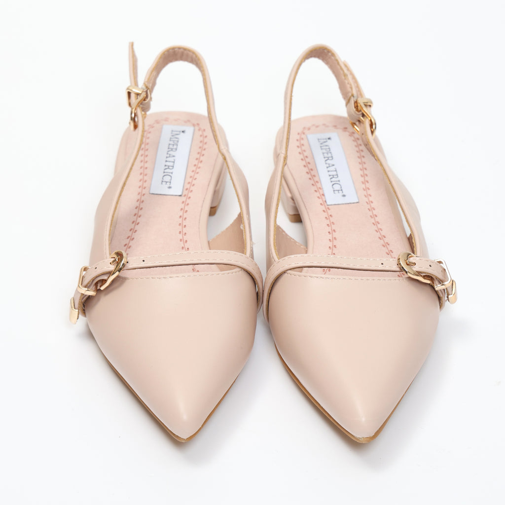 Ballerine sligback in simil pelle con dettaglio cinturino- Art.OK80