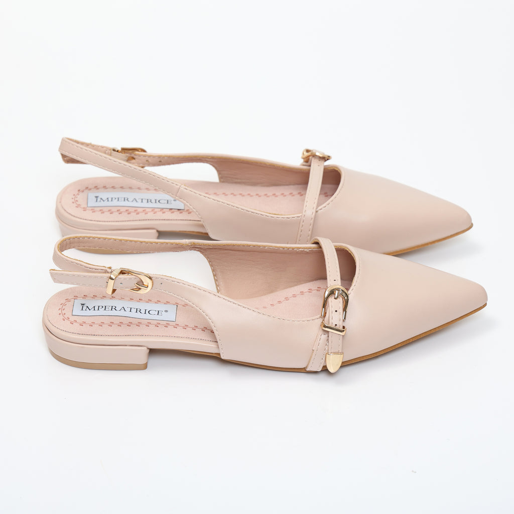 Ballerine sligback in simil pelle con dettaglio cinturino- Art.OK80