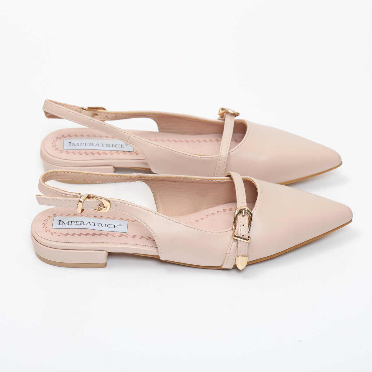 Ballerine sligback in simil pelle con dettaglio cinturino- Art.OK80