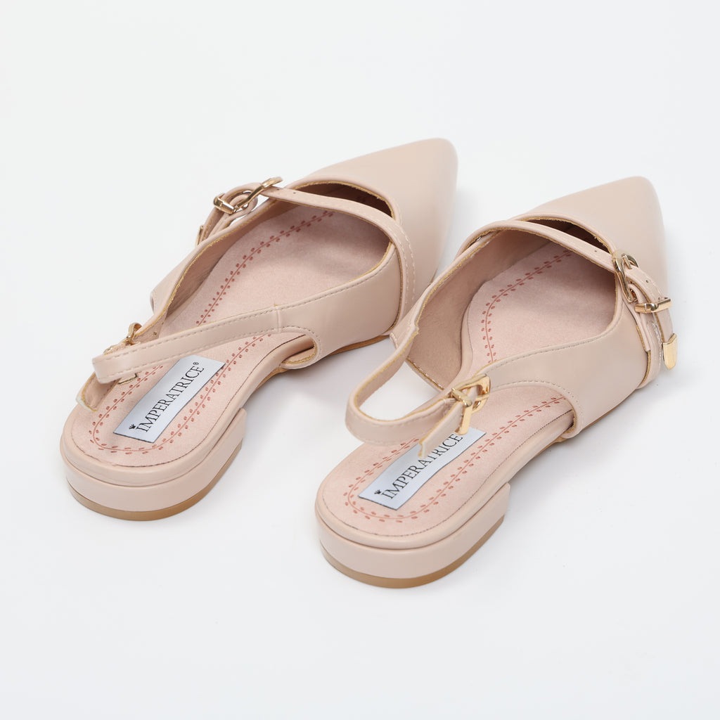 Ballerine sligback in simil pelle con dettaglio cinturino- Art.OK80