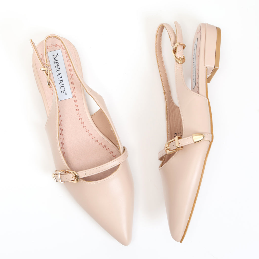 Ballerine sligback in simil pelle con dettaglio cinturino- Art.OK80