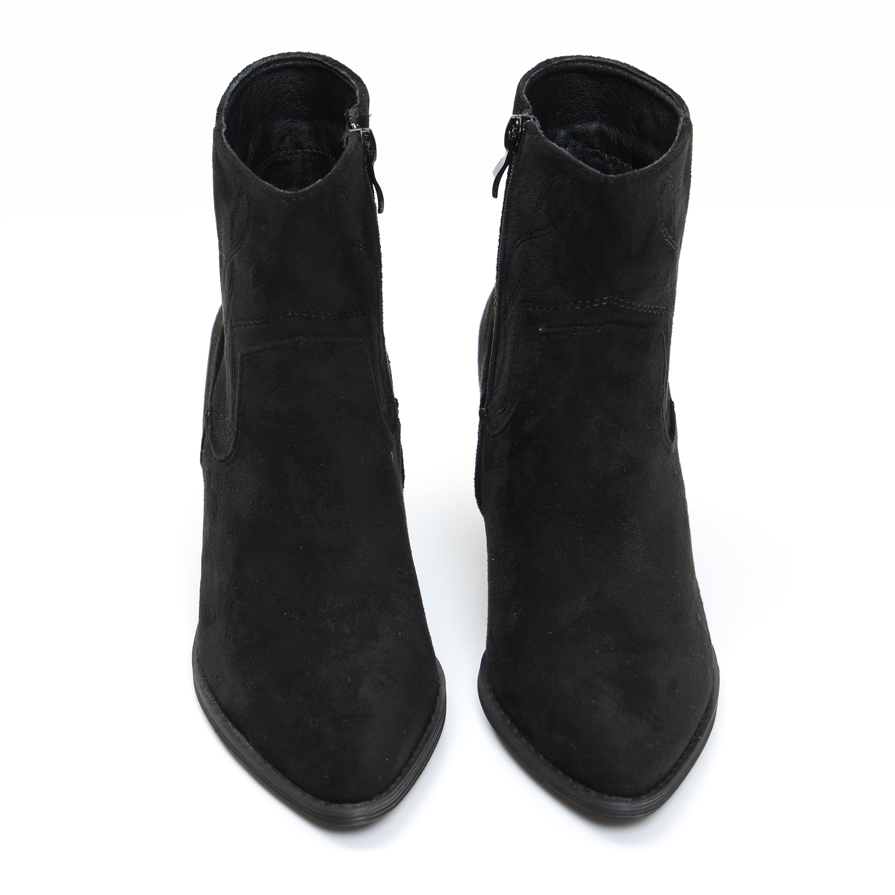 Stivaletti texani in simil pelle scamosciata con ricamo- Art.SP025