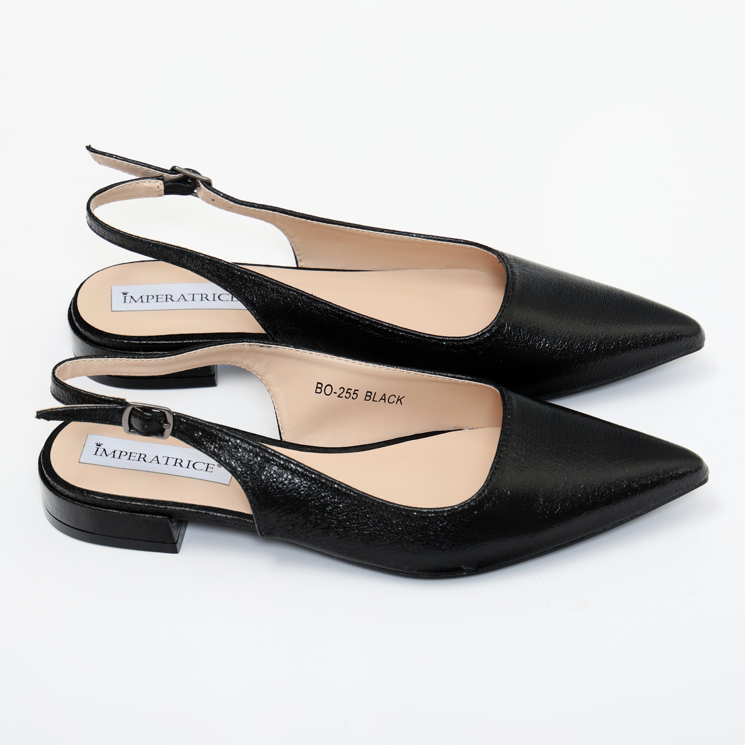 Ballerine slingback in simil pelle verniciata- Art.BO255