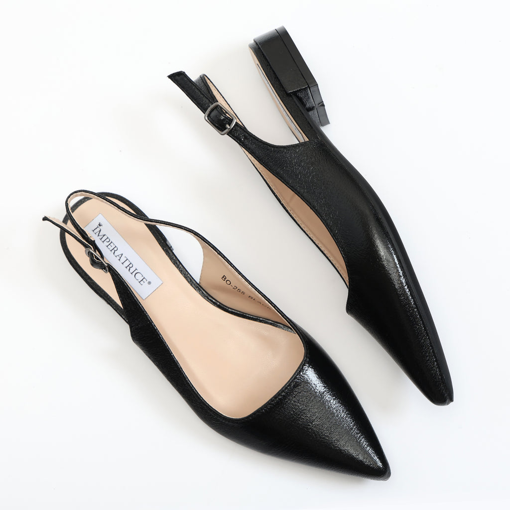 Ballerine slingback in simil pelle verniciata- Art.BO255