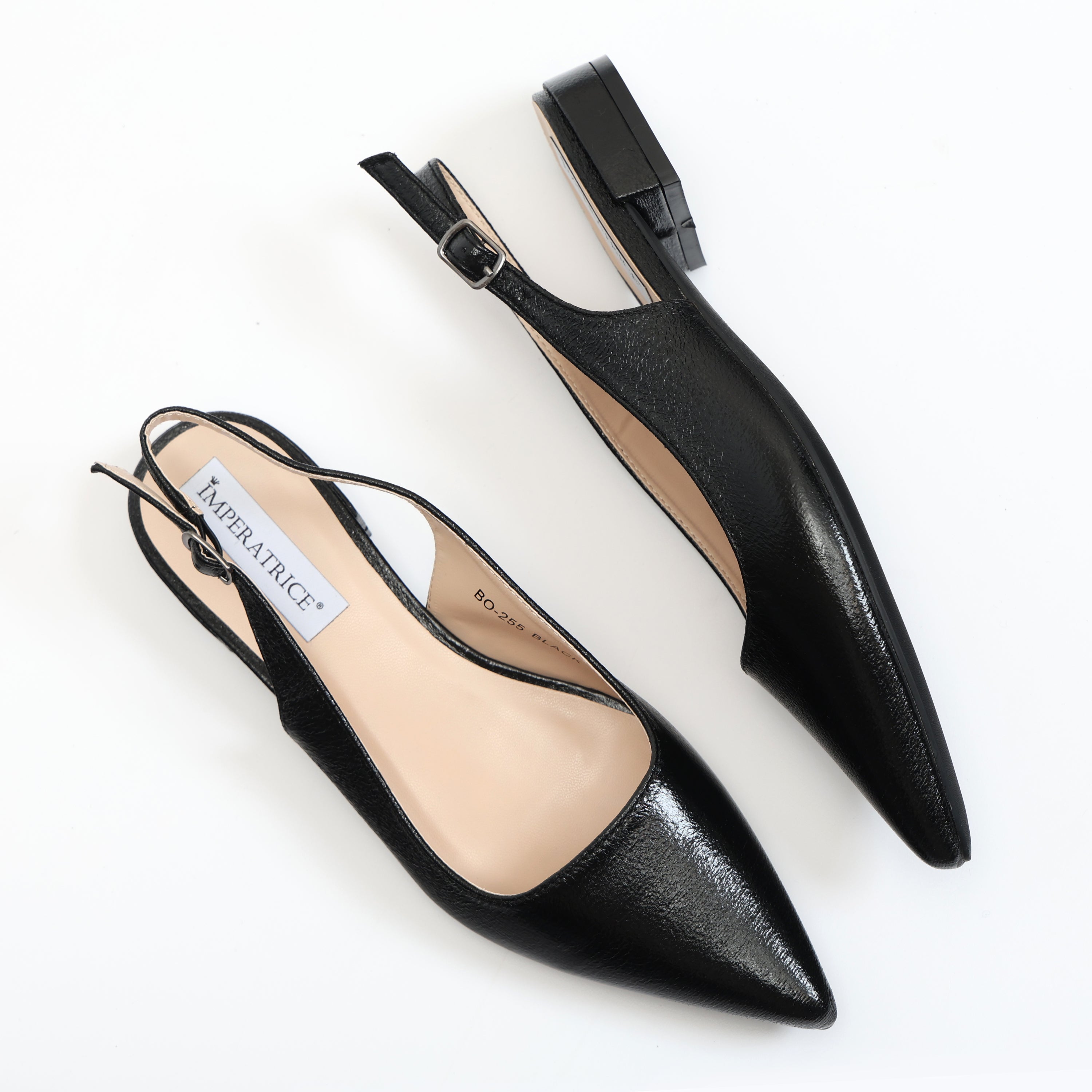 Ballerine slingback in simil pelle verniciata- Art.BO255