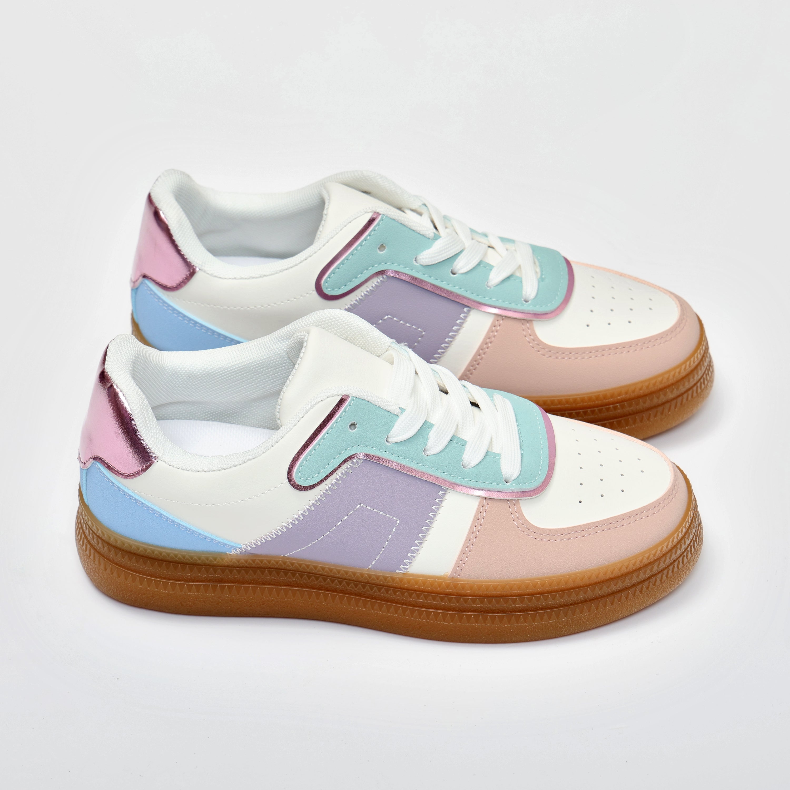 Sneakers in simil pelle multicolore- Art.SP531