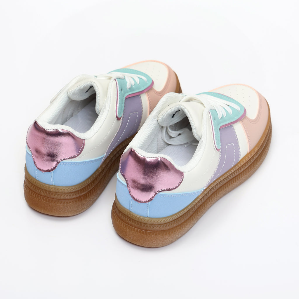 Sneakers in simil pelle multicolore- Art.SP531