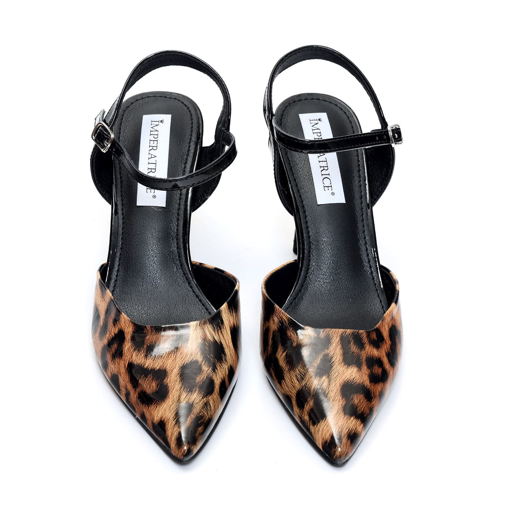Sandali in simil pelle verniciata con tacco- Art.BK057