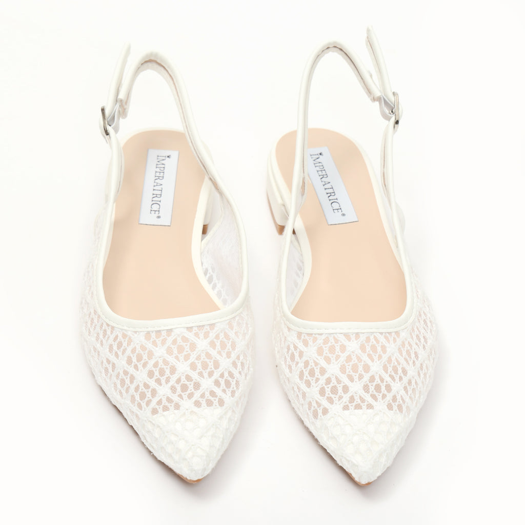 Ballerine slingback in rete ricamata- Art.BO262