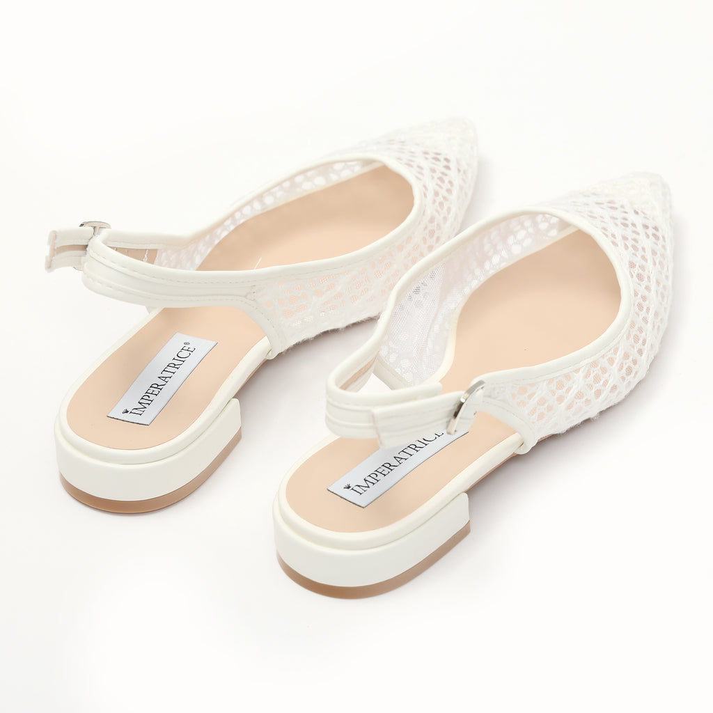 Ballerine slingback in rete ricamata- Art.BO262