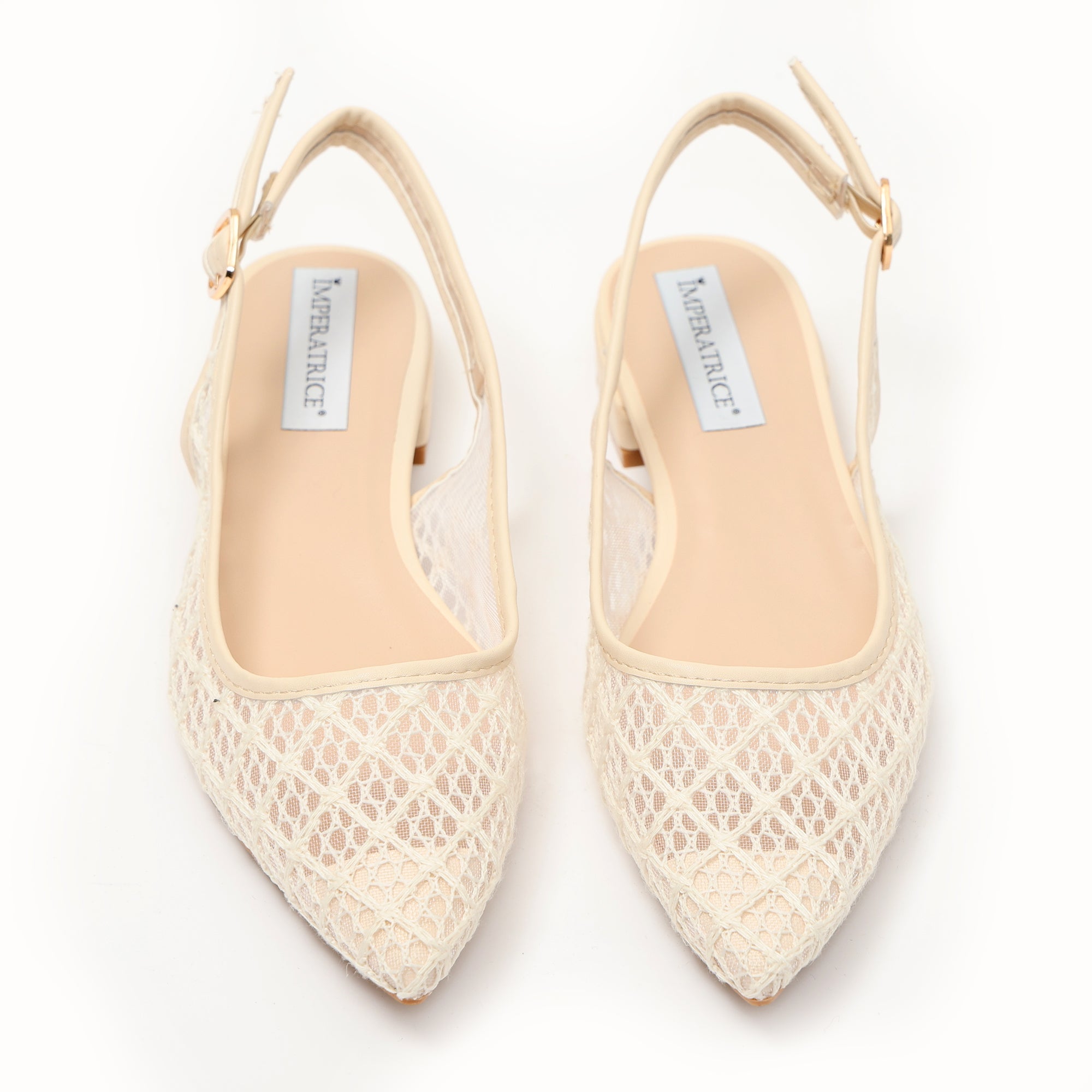 Ballerine slingback in rete ricamata- Art.BO262