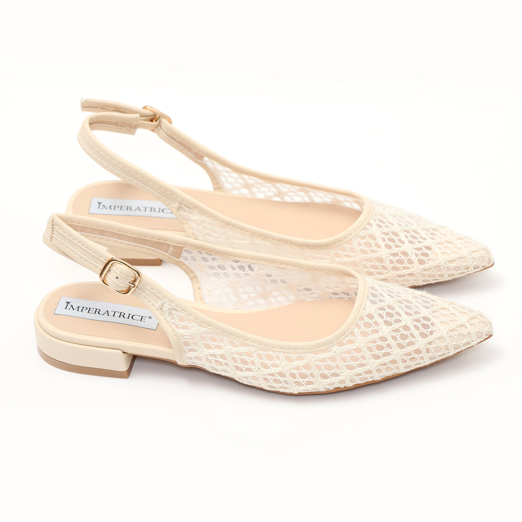 Ballerine slingback in rete ricamata- Art.BO262