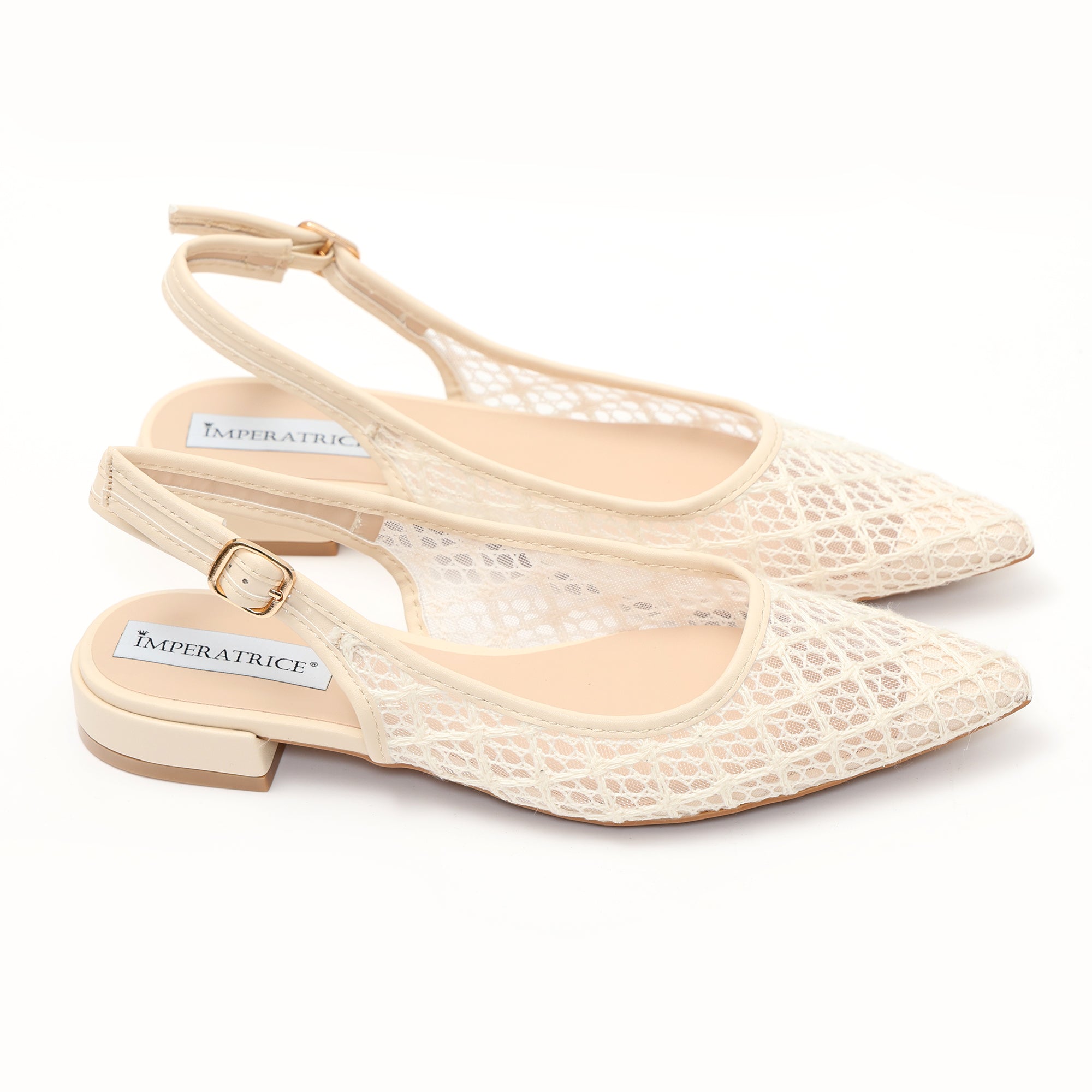 Ballerine slingback in rete ricamata- Art.BO262