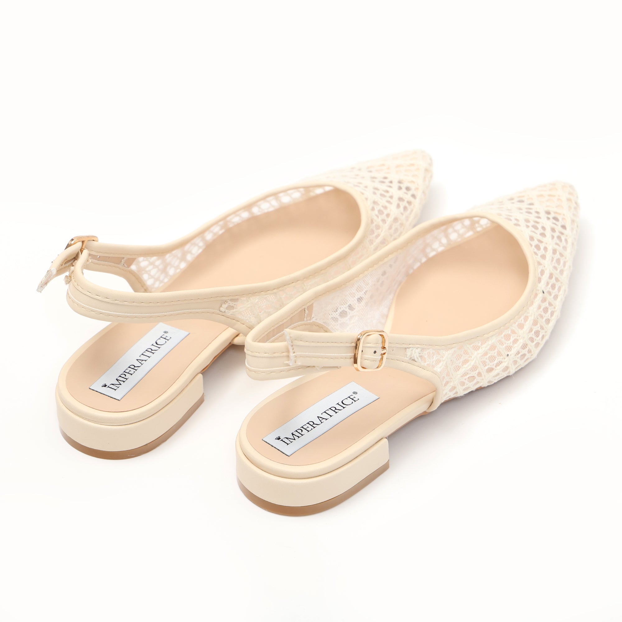 Ballerine slingback in rete ricamata- Art.BO262