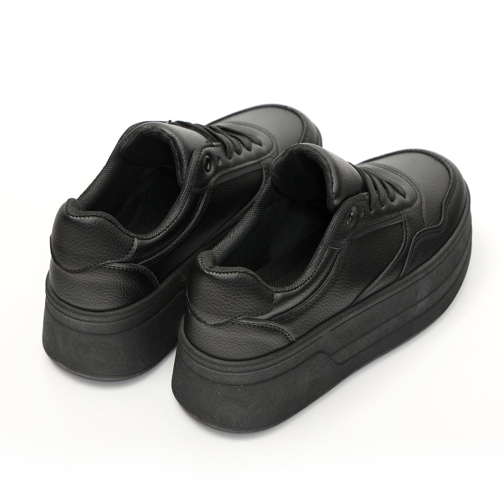 Sneakers in simil pelle platform- Art.77716